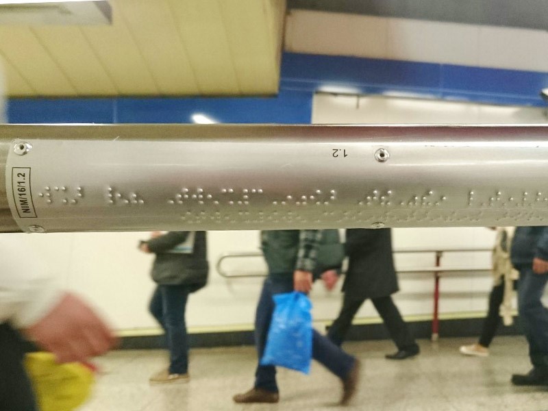 Braille para barandilla